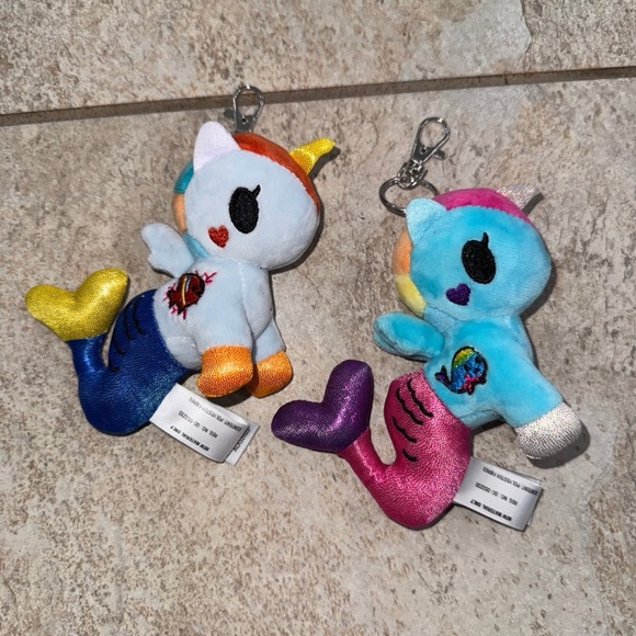 Tokidoki Plush 5" Clip On Keychain Rainbow Whale Unicorn Mermaid - Picture 6 of 6